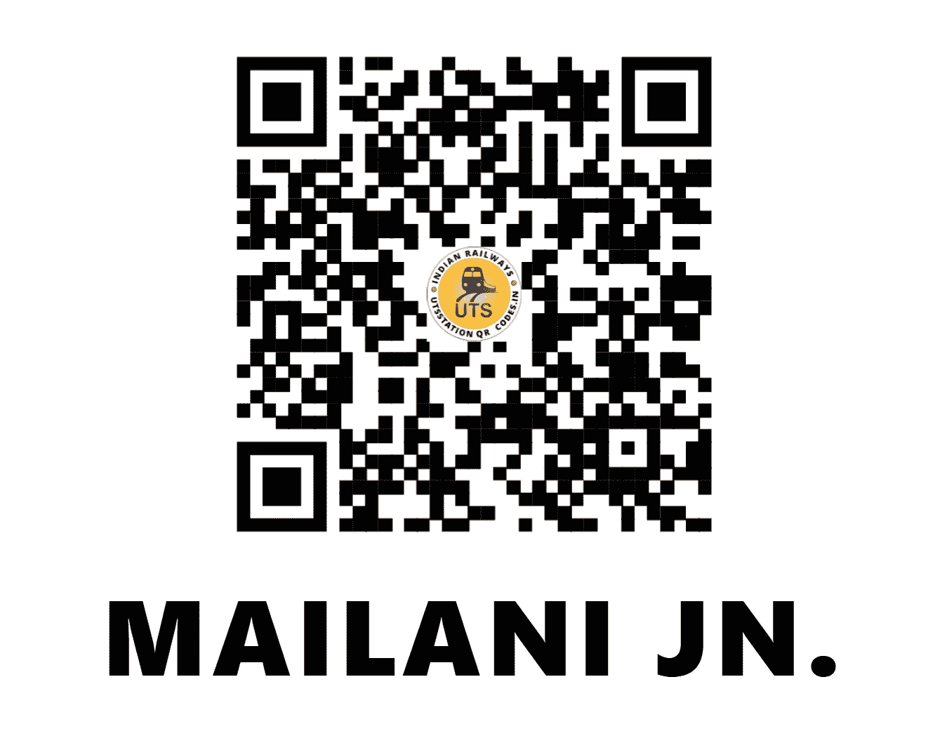 UTS QR Code for MAILANI JN. - MLN - NE (UTTAR PRADESH)